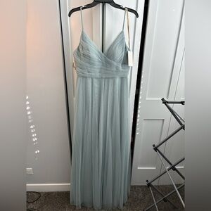 Jenny Yoo Bridesmaid Dress - Size 10, New - Brielle in Ciel Blue Tulle